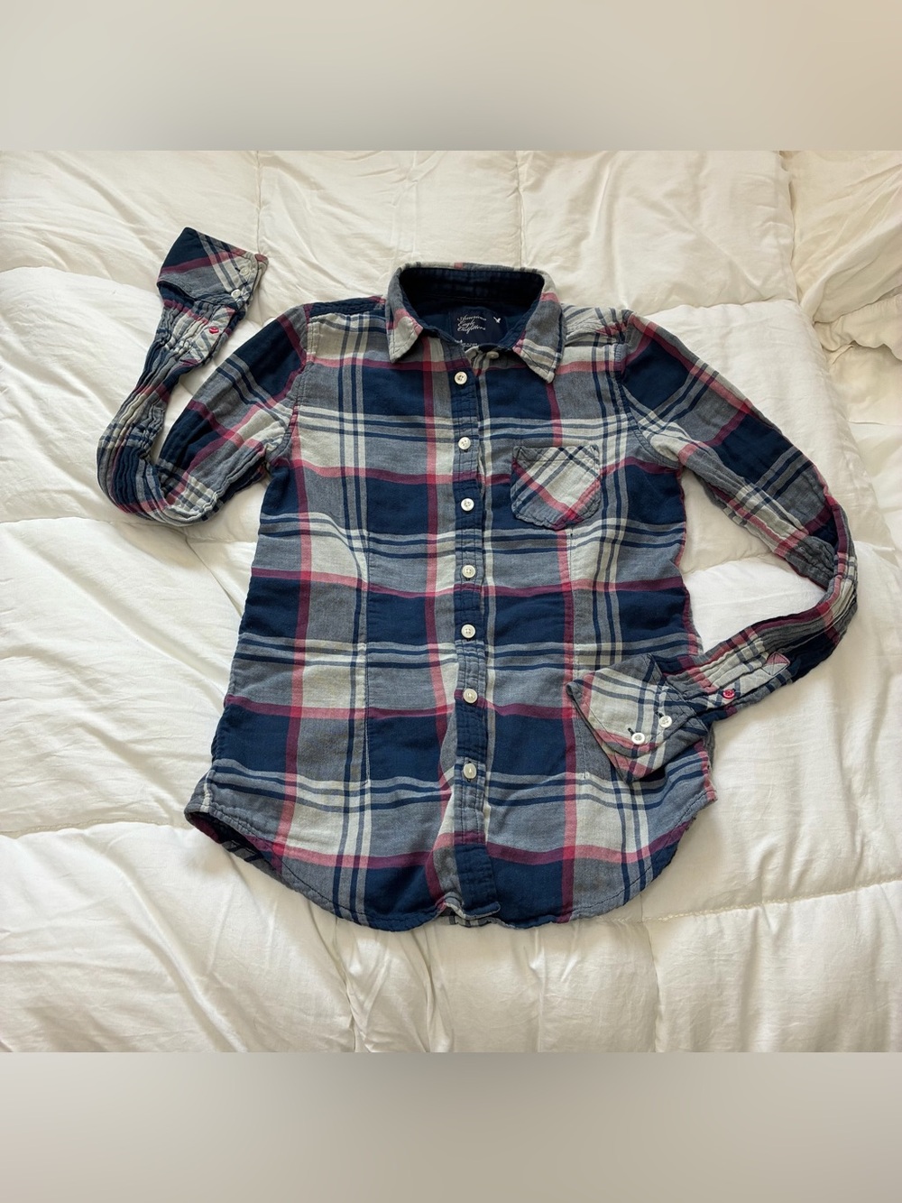 American Eagle Outfitters plaid flannel top